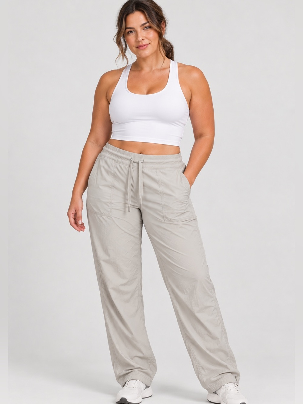 #1025 Lululemon Dance Studio Pant III Lined 32” Size 12 Greige